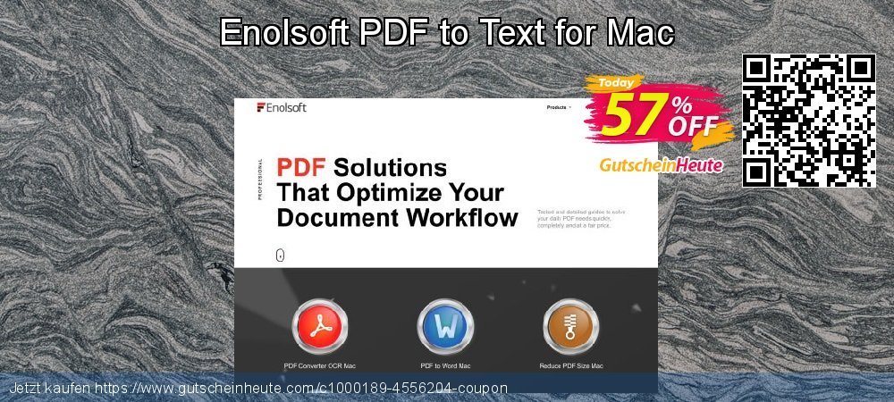 Enolsoft PDF to Text for Mac genial Verkaufsförderung Bildschirmfoto