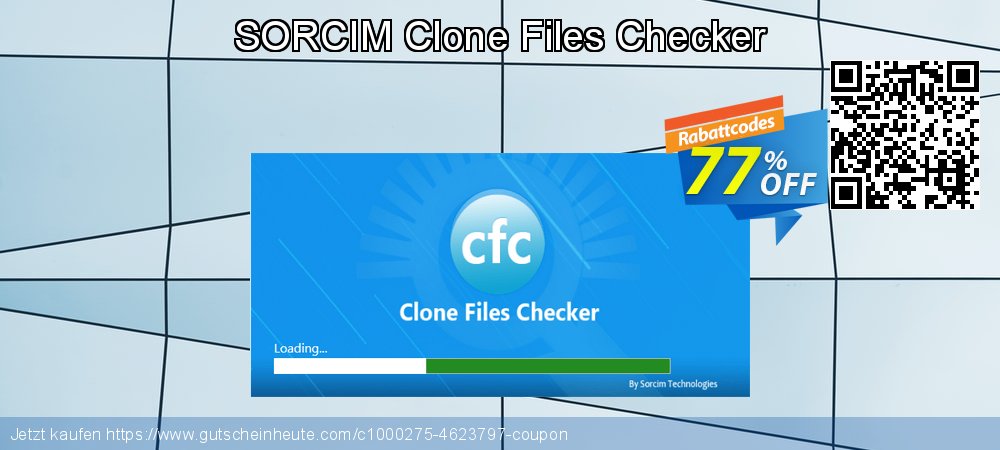 SORCIM Clone Files Checker umwerfende Förderung Bildschirmfoto