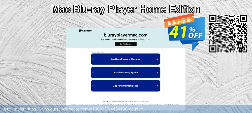 Mac Blu-ray Player Home Edition erstaunlich Ermäßigung Bildschirmfoto