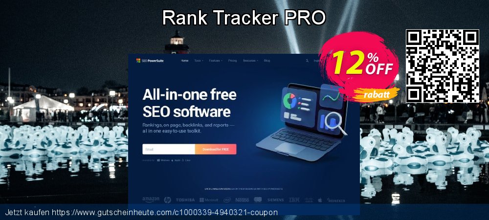 Rank Tracker PRO überraschend Preisreduzierung Bildschirmfoto