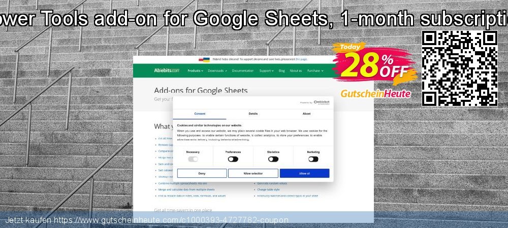 Power Tools add-on for Google Sheets, 1-month subscription großartig Diskont Bildschirmfoto