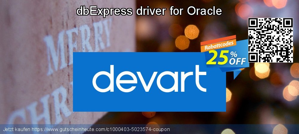 dbExpress driver for Oracle wunderschön Förderung Bildschirmfoto
