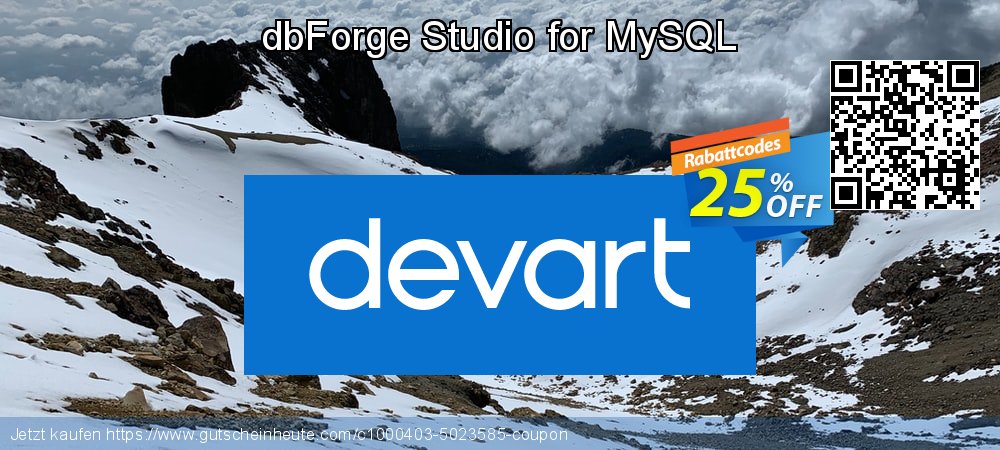 dbForge Studio for MySQL umwerfende Disagio Bildschirmfoto