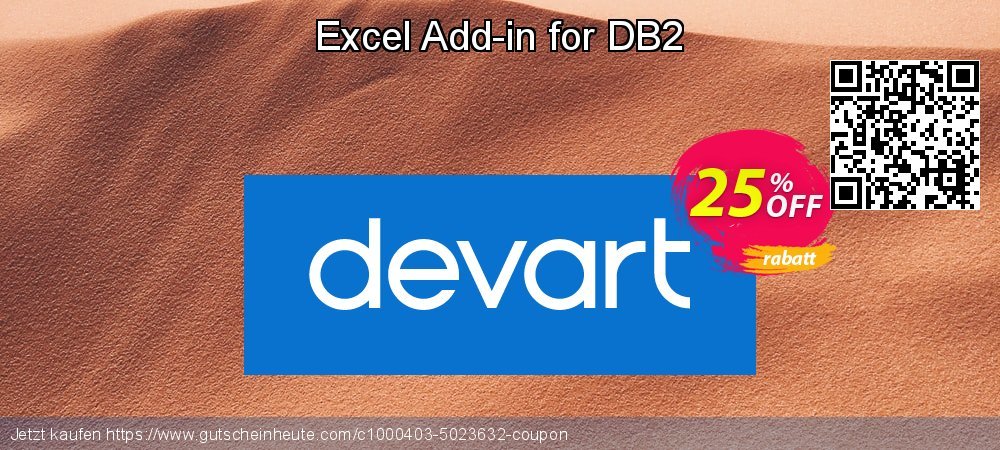 Excel Add-in for DB2 großartig Promotionsangebot Bildschirmfoto