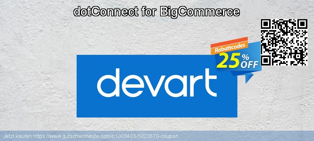 dotConnect for BigCommerce überraschend Disagio Bildschirmfoto