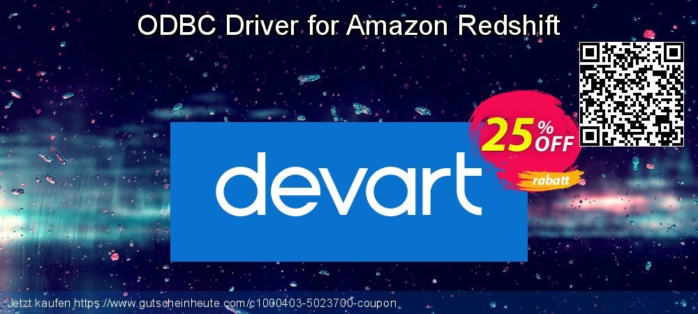 ODBC Driver for Amazon Redshift wundervoll Promotionsangebot Bildschirmfoto