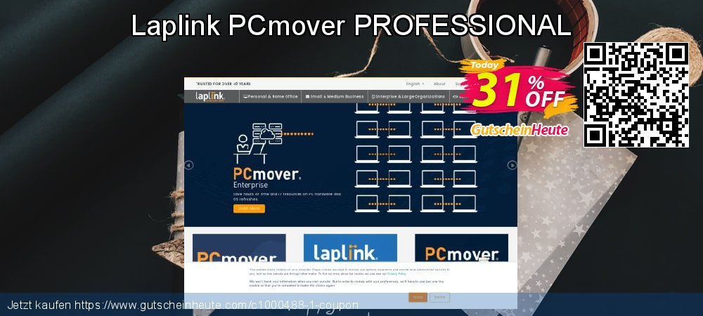 Laplink PCmover PROFESSIONAL wunderschön Außendienst-Promotions Bildschirmfoto