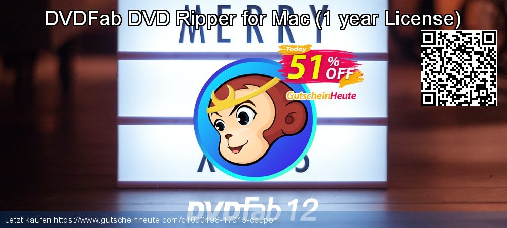 DVDFab DVD Ripper for Mac - 1 year License  atemberaubend Sale Aktionen Bildschirmfoto