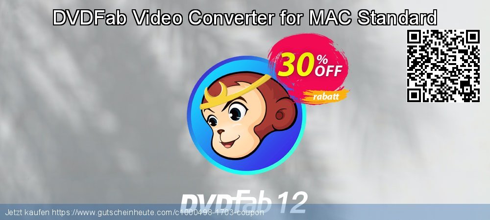 DVDFab Video Converter for MAC Standard verwunderlich Preisreduzierung Bildschirmfoto