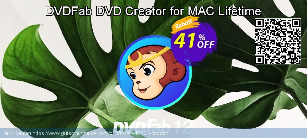 DVDFab DVD Creator for MAC Lifetime verblüffend Sale Aktionen Bildschirmfoto