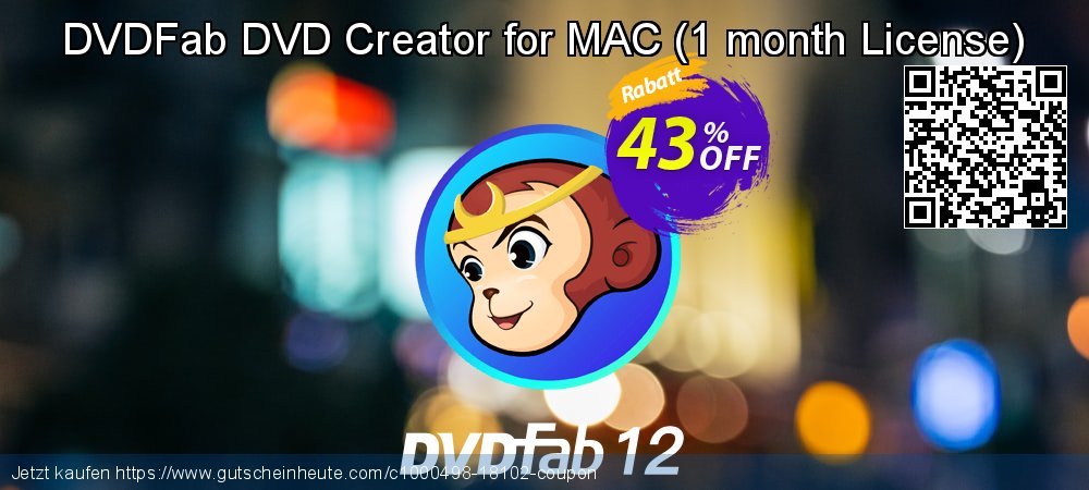 DVDFab DVD Creator for MAC - 1 month License  wundervoll Rabatt Bildschirmfoto
