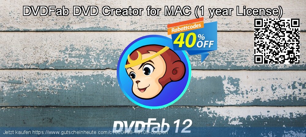 DVDFab DVD Creator for MAC - 1 year License  überraschend Ermäßigungen Bildschirmfoto