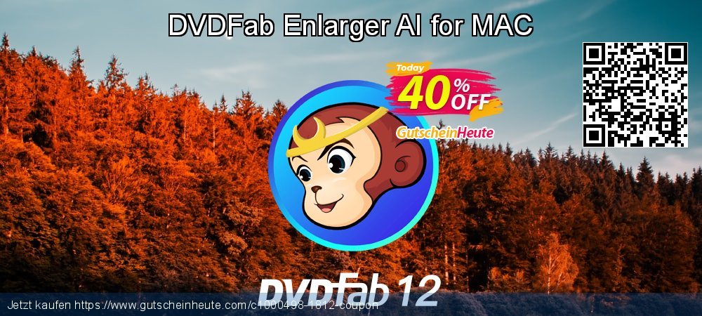 DVDFab Enlarger AI for MAC ausschließenden Preisnachlässe Bildschirmfoto