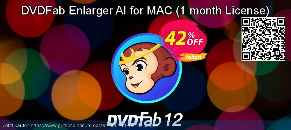 DVDFab Enlarger AI for MAC - 1 month License  ausschließlich Ermäßigungen Bildschirmfoto