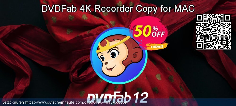 DVDFab 4K Recorder Copy for MAC unglaublich Diskont Bildschirmfoto