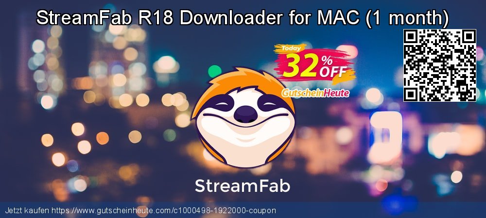 StreamFab R18 Downloader for MAC - 1 month  spitze Promotionsangebot Bildschirmfoto