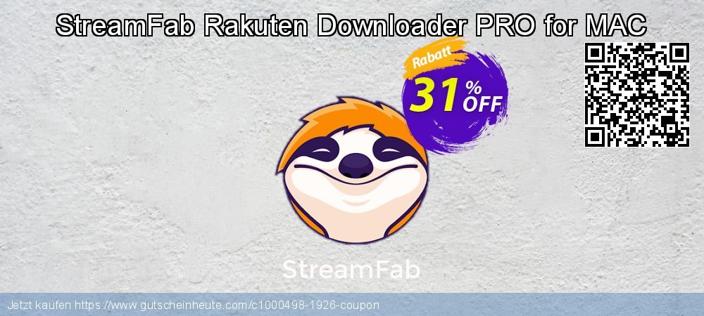 StreamFab Rakuten Downloader PRO for MAC umwerfenden Beförderung Bildschirmfoto