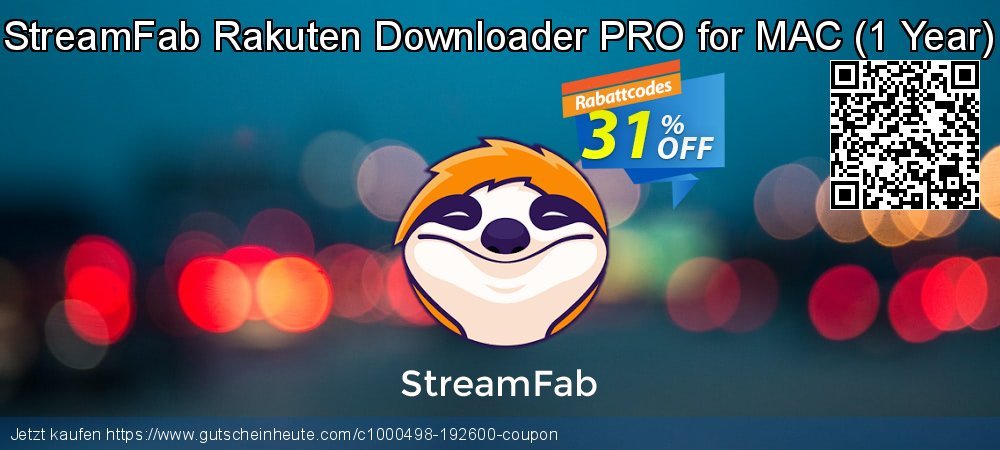StreamFab Rakuten Downloader PRO for MAC - 1 Year  wundervoll Ermäßigungen Bildschirmfoto