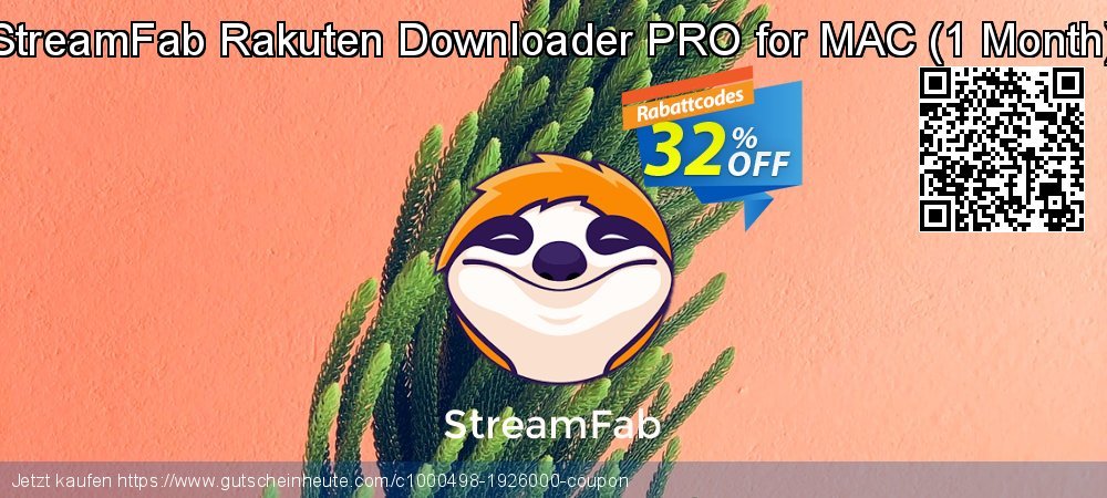 StreamFab Rakuten Downloader PRO for MAC - 1 Month  spitze Disagio Bildschirmfoto