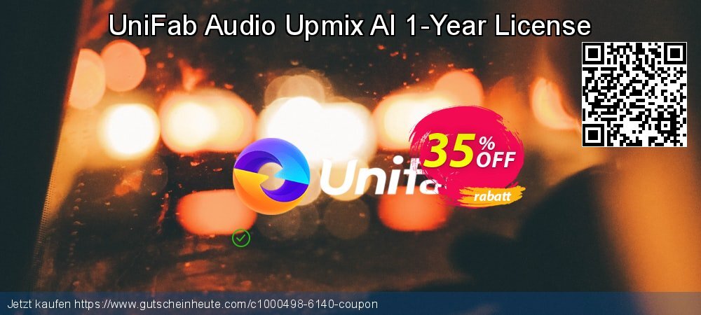 UniFab Audio Upmix AI 1-Year License faszinierende Preisreduzierung Bildschirmfoto
