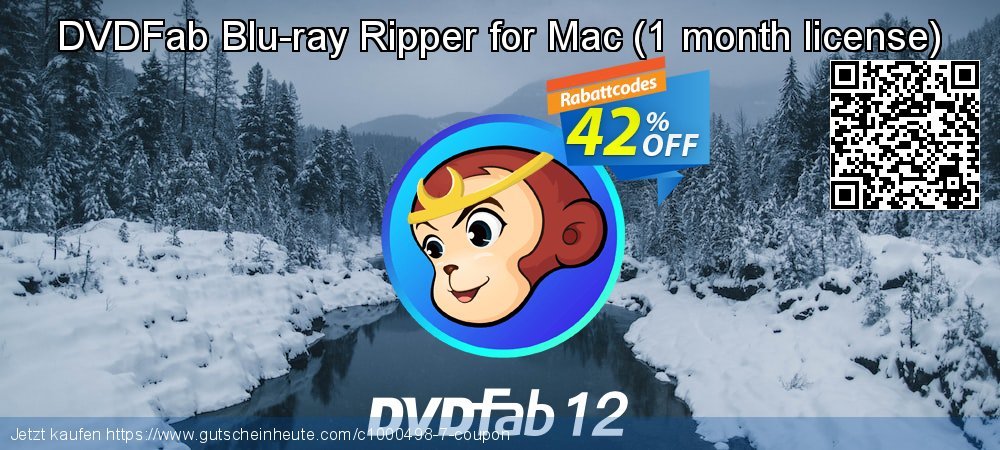 DVDFab Blu-ray Ripper for Mac - 1 month license  geniale Beförderung Bildschirmfoto