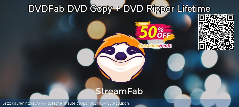 DVDFab DVD Copy + DVD Ripper Lifetime uneingeschränkt Rabatt Bildschirmfoto
