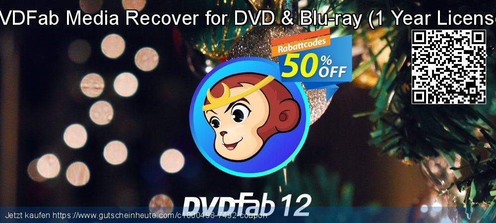 DVDFab Media Recover for DVD & Blu-ray - 1 Year License  wunderbar Promotionsangebot Bildschirmfoto
