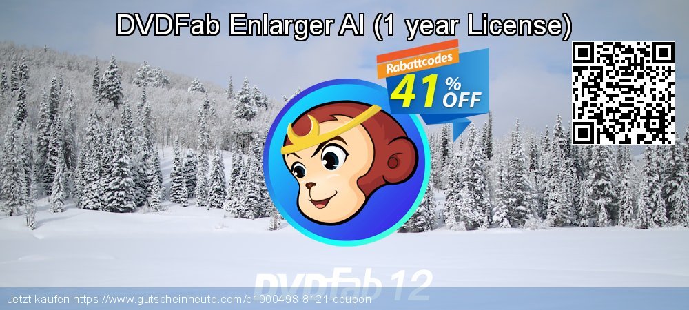 DVDFab Enlarger AI - 1 year License  toll Promotionsangebot Bildschirmfoto