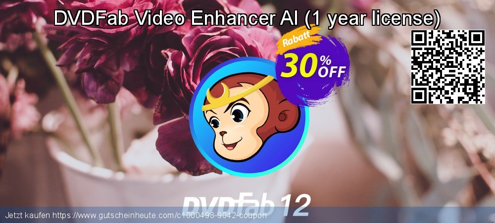 DVDFab Video Enhancer AI - 1 year license  wunderbar Ermäßigung Bildschirmfoto