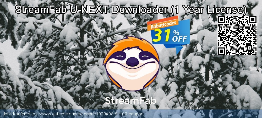 StreamFab U-NEXT Downloader - 1 Year License  fantastisch Rabatt Bildschirmfoto