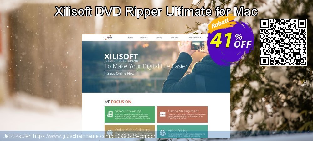 Xilisoft DVD Ripper Ultimate for Mac super Rabatt Bildschirmfoto