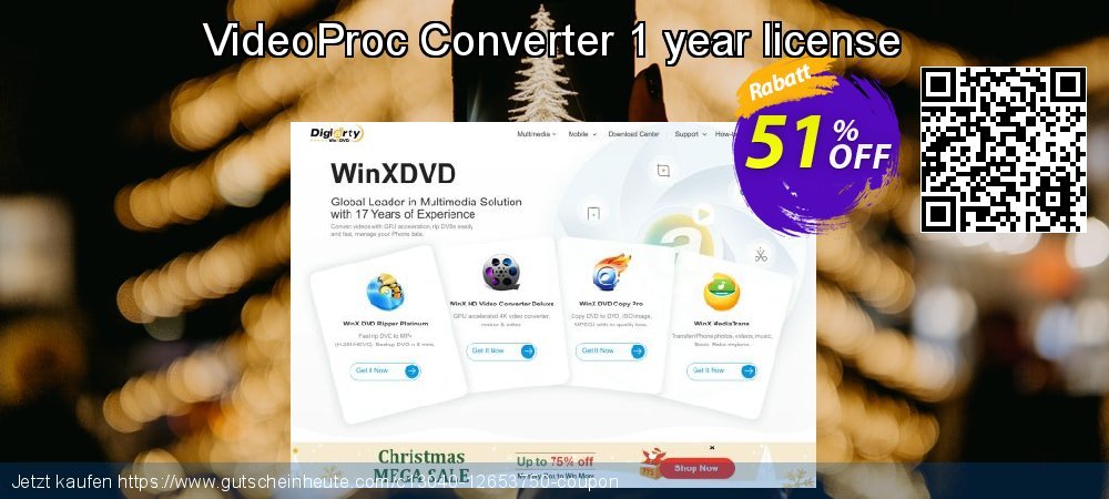 VideoProc Converter 1 year license geniale Ermäßigung Bildschirmfoto