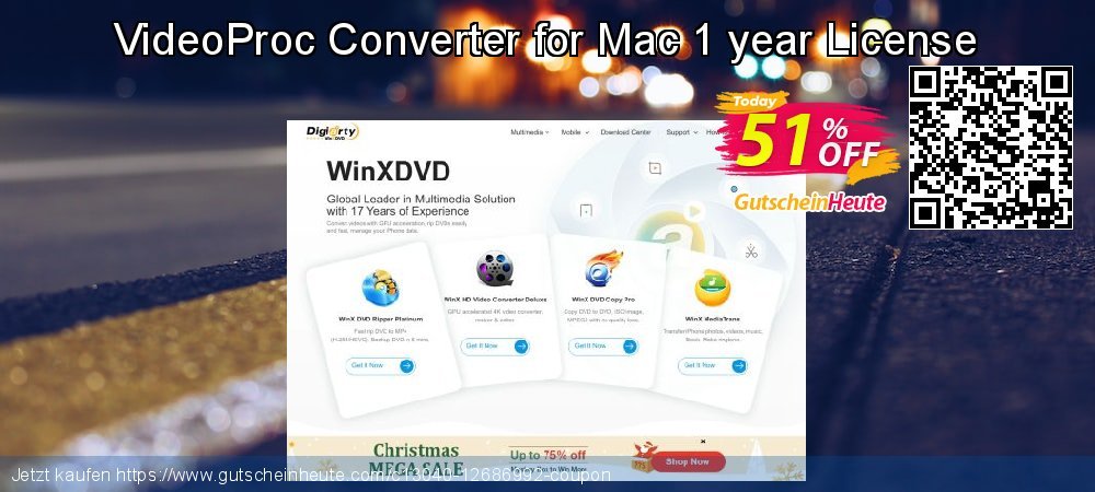 VideoProc Converter for Mac 1 year License Sonderangebote Förderung Bildschirmfoto