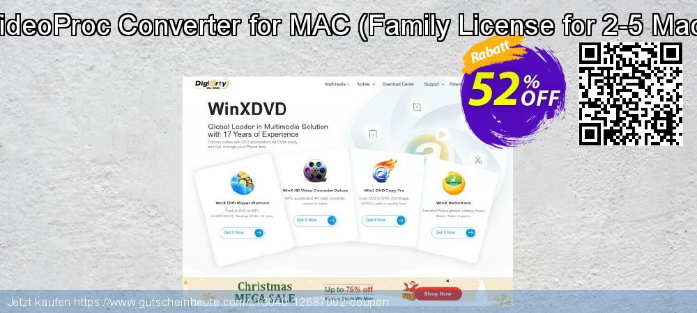 VideoProc Converter for MAC - Family License for 2-5 Mac  wundervoll Ermäßigung Bildschirmfoto
