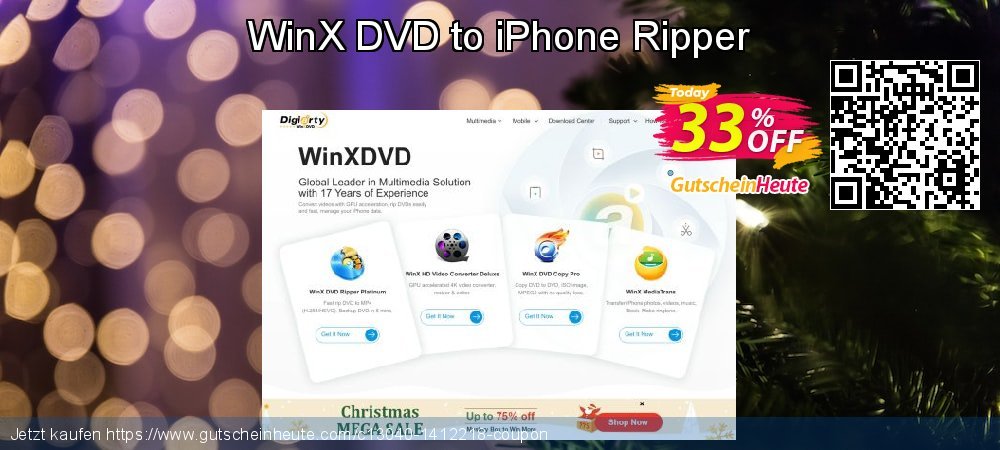 WinX DVD to iPhone Ripper Exzellent Angebote Bildschirmfoto