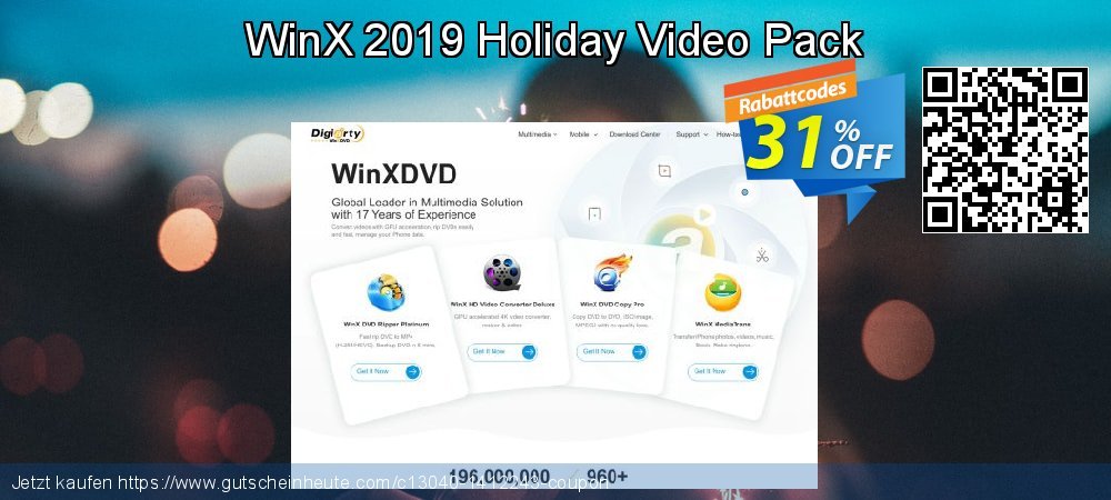 WinX 2019 Holiday Video Pack wundervoll Preisreduzierung Bildschirmfoto