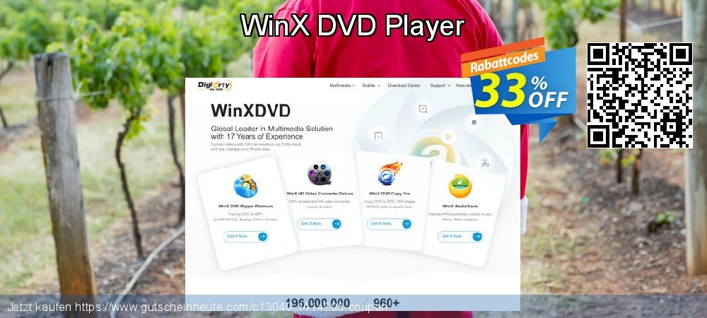 WinX DVD Player wunderbar Preisreduzierung Bildschirmfoto
