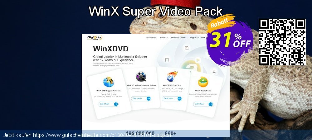 WinX Super Video Pack aufregenden Sale Aktionen Bildschirmfoto