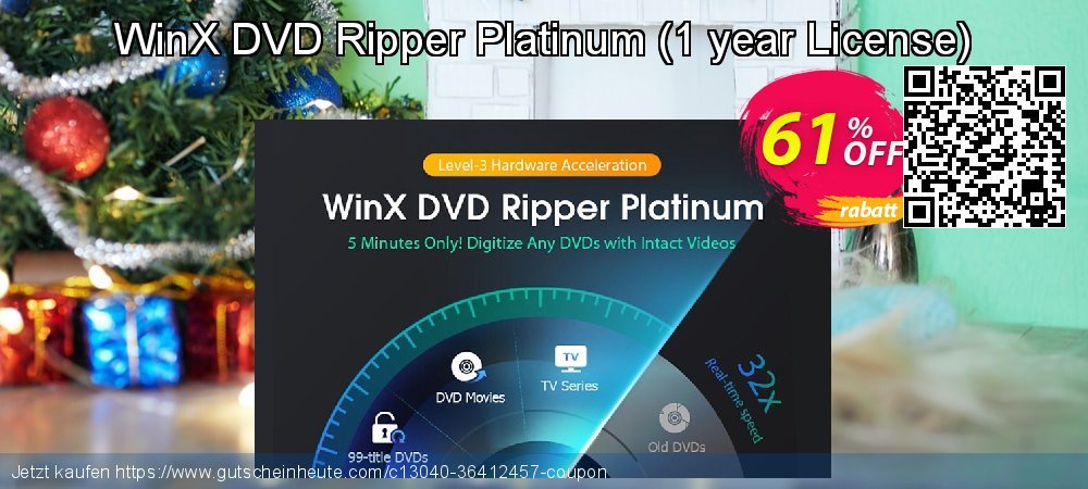 WinX DVD Ripper Platinum - 1 year License  aufregenden Ermäßigung Bildschirmfoto