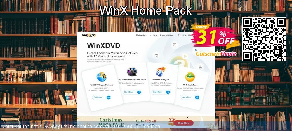 WinX Home Pack umwerfende Förderung Bildschirmfoto