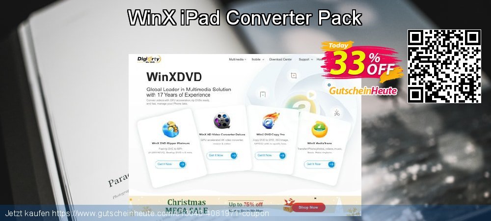 WinX iPad Converter Pack aufregenden Verkaufsförderung Bildschirmfoto