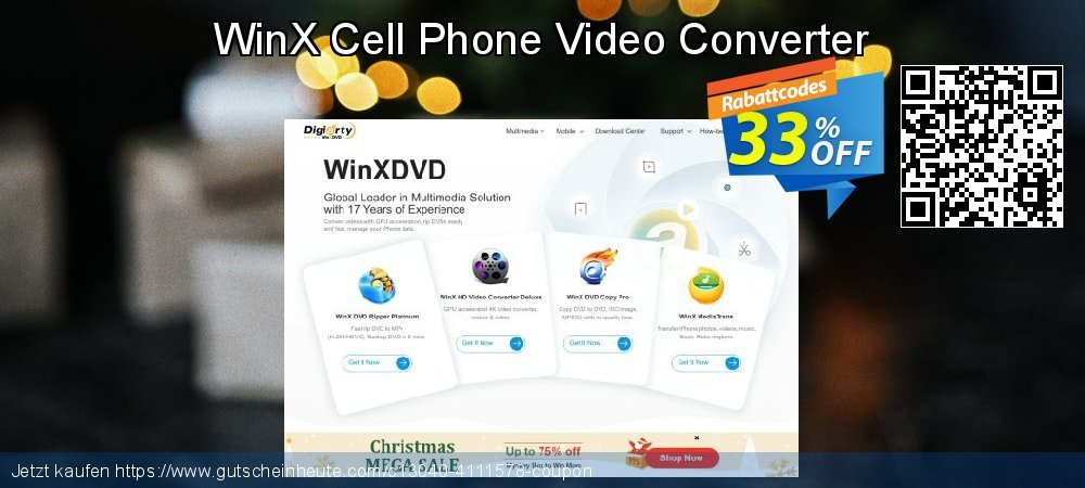 WinX Cell Phone Video Converter umwerfende Ermäßigungen Bildschirmfoto