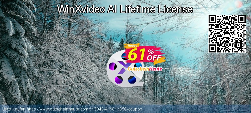 WinXvideo AI Lifetime License super Preisnachlass Bildschirmfoto
