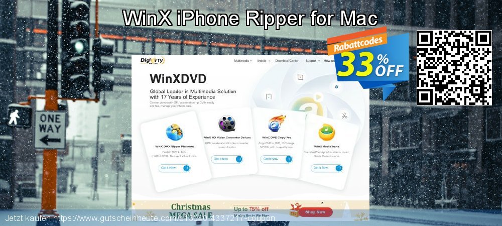 WinX iPhone Ripper for Mac verblüffend Sale Aktionen Bildschirmfoto