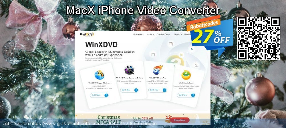 MacX iPhone Video Converter überraschend Außendienst-Promotions Bildschirmfoto