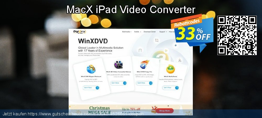 MacX iPad Video Converter formidable Preisreduzierung Bildschirmfoto