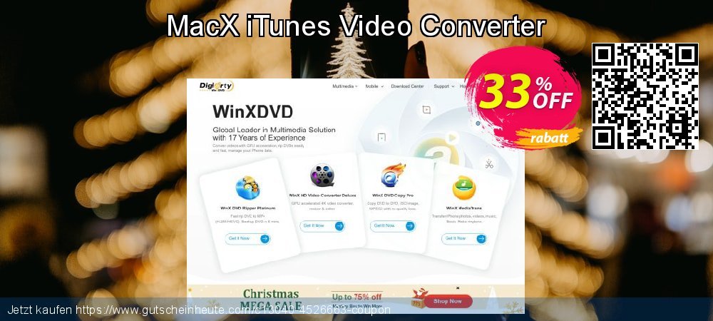 MacX iTunes Video Converter toll Förderung Bildschirmfoto