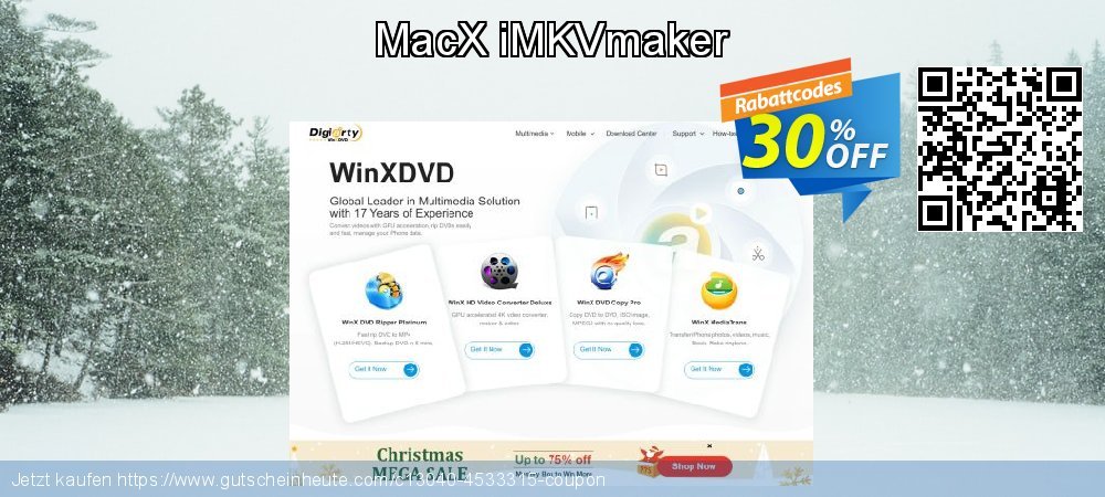 MacX iMKVmaker erstaunlich Preisnachlässe Bildschirmfoto