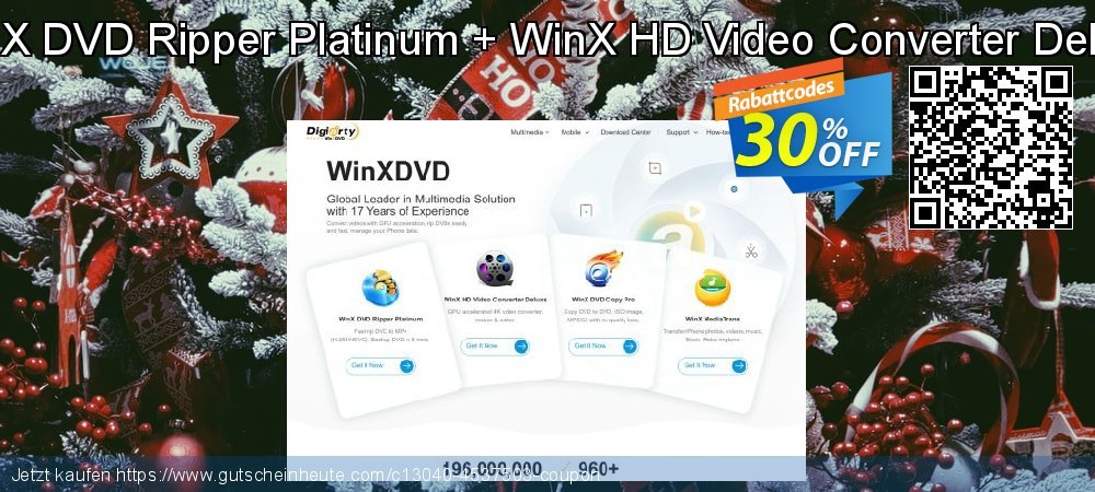 WinX DVD Ripper Platinum + WinX HD Video Converter Deluxe großartig Disagio Bildschirmfoto