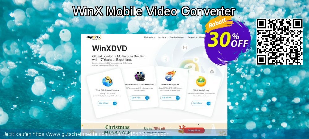 WinX Mobile Video Converter wunderbar Ausverkauf Bildschirmfoto